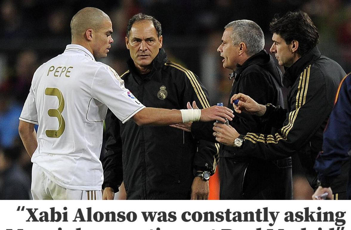 佩佩透露阿隆索与穆里尼奥交流频繁